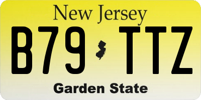 NJ license plate B79TTZ