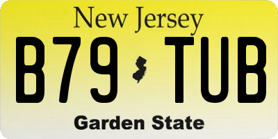 NJ license plate B79TUB