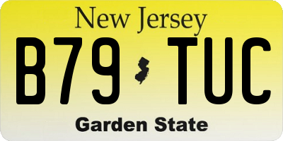NJ license plate B79TUC