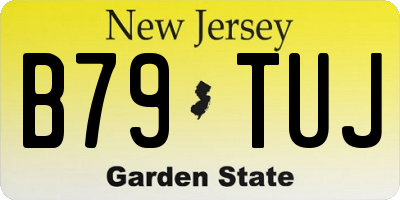 NJ license plate B79TUJ