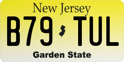 NJ license plate B79TUL