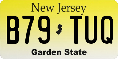 NJ license plate B79TUQ