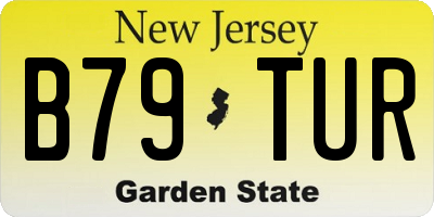 NJ license plate B79TUR