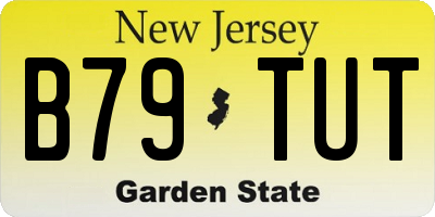 NJ license plate B79TUT