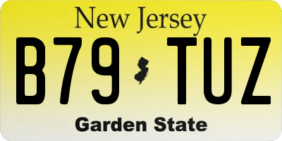 NJ license plate B79TUZ