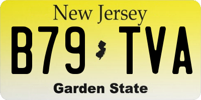 NJ license plate B79TVA