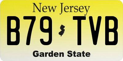 NJ license plate B79TVB
