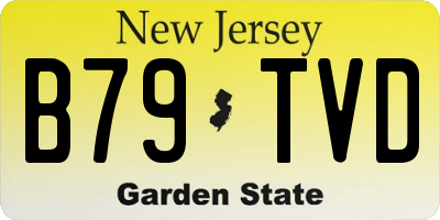 NJ license plate B79TVD