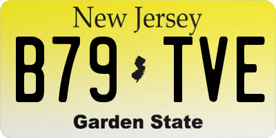 NJ license plate B79TVE