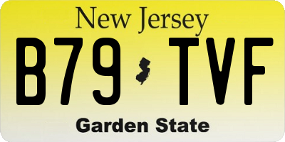 NJ license plate B79TVF
