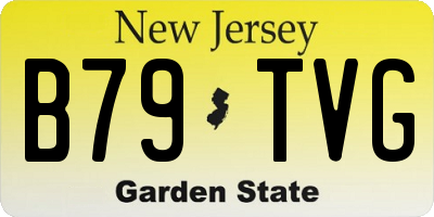 NJ license plate B79TVG