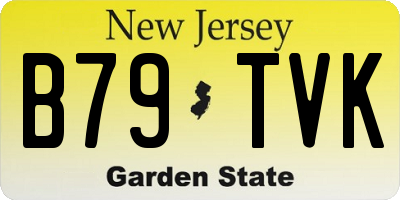 NJ license plate B79TVK