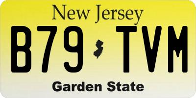 NJ license plate B79TVM