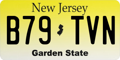 NJ license plate B79TVN