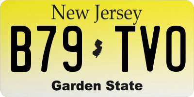 NJ license plate B79TVO