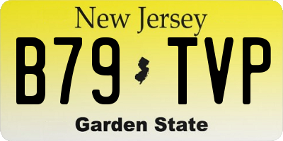 NJ license plate B79TVP