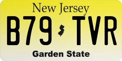 NJ license plate B79TVR