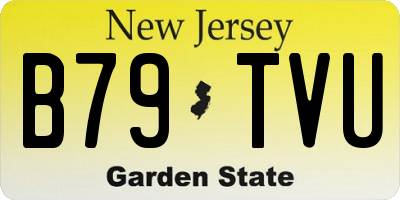 NJ license plate B79TVU