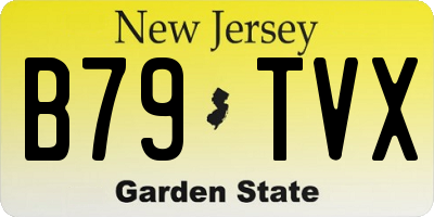 NJ license plate B79TVX