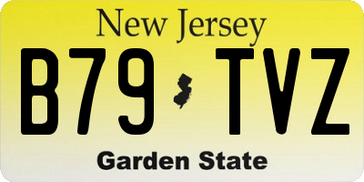 NJ license plate B79TVZ