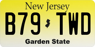 NJ license plate B79TWD