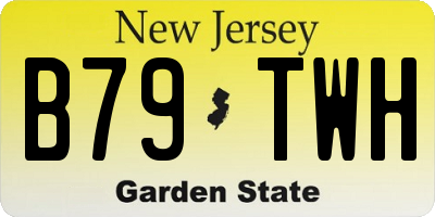 NJ license plate B79TWH