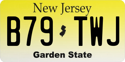 NJ license plate B79TWJ