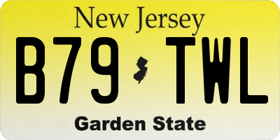 NJ license plate B79TWL