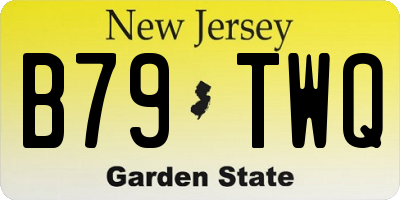 NJ license plate B79TWQ
