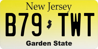 NJ license plate B79TWT