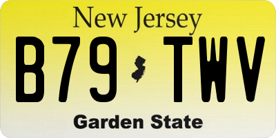 NJ license plate B79TWV