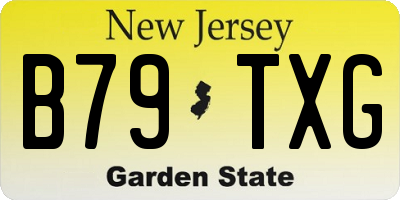 NJ license plate B79TXG