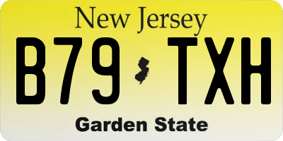 NJ license plate B79TXH