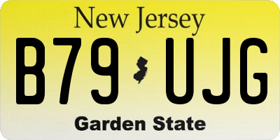 NJ license plate B79UJG