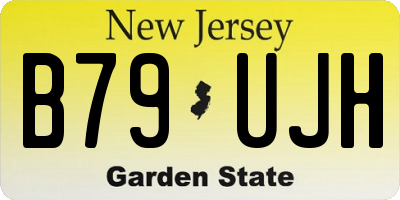 NJ license plate B79UJH