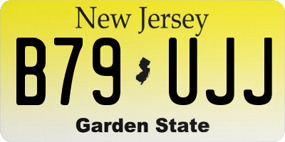 NJ license plate B79UJJ