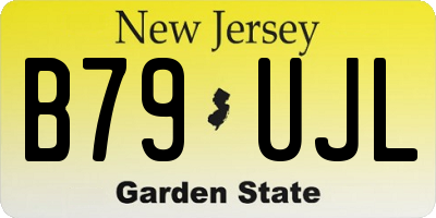 NJ license plate B79UJL