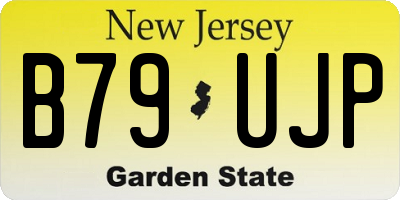 NJ license plate B79UJP