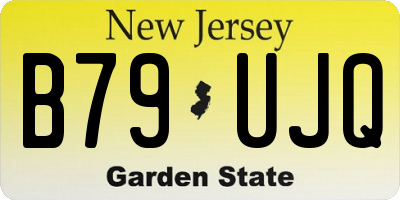 NJ license plate B79UJQ