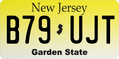 NJ license plate B79UJT