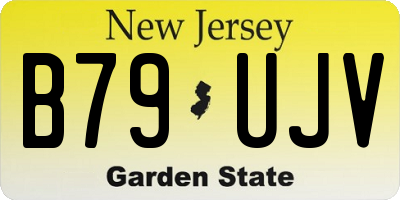 NJ license plate B79UJV
