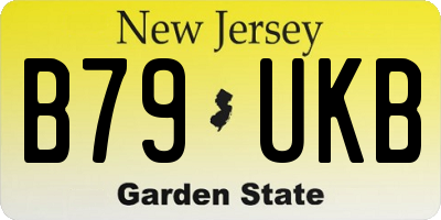 NJ license plate B79UKB