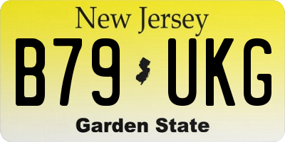 NJ license plate B79UKG