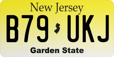 NJ license plate B79UKJ