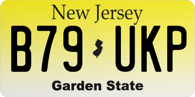 NJ license plate B79UKP