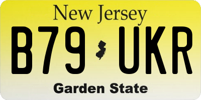 NJ license plate B79UKR