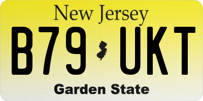 NJ license plate B79UKT