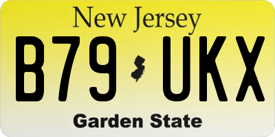 NJ license plate B79UKX