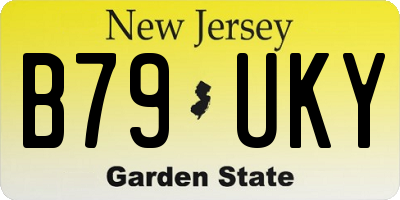 NJ license plate B79UKY