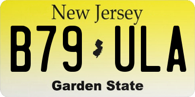 NJ license plate B79ULA